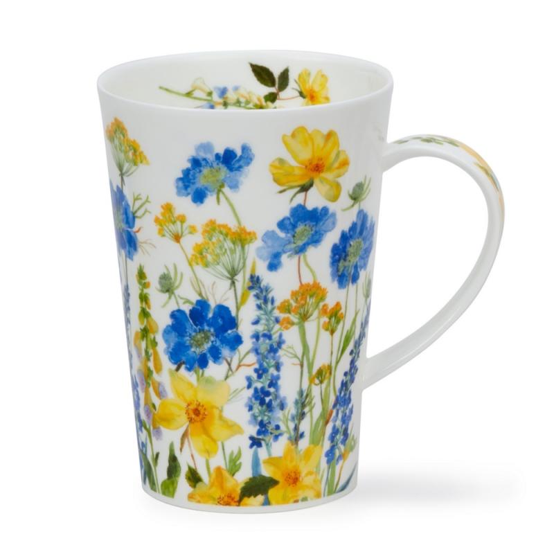 SHET MUG 0.44L COTT BORDER BLUE