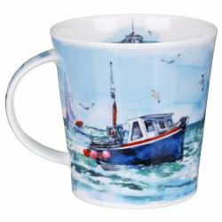 MUG CAIRNGORM 0.48L FISHING BOATS RED