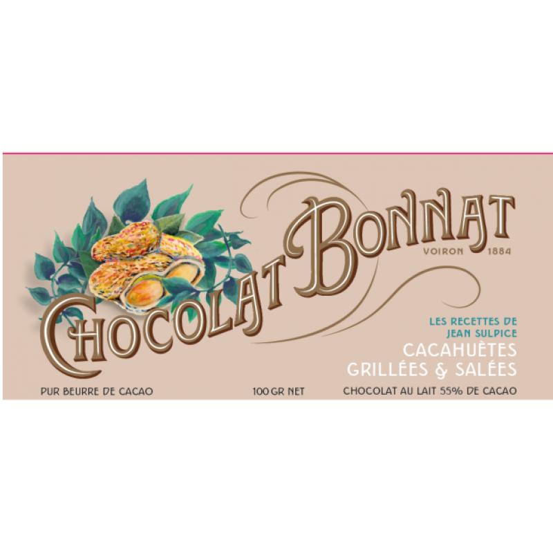 TABL. CACAHUETES GRILLEES ET SALEES LAIT 55%